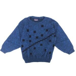 90s abstract geometric design sweater 1990s vintage